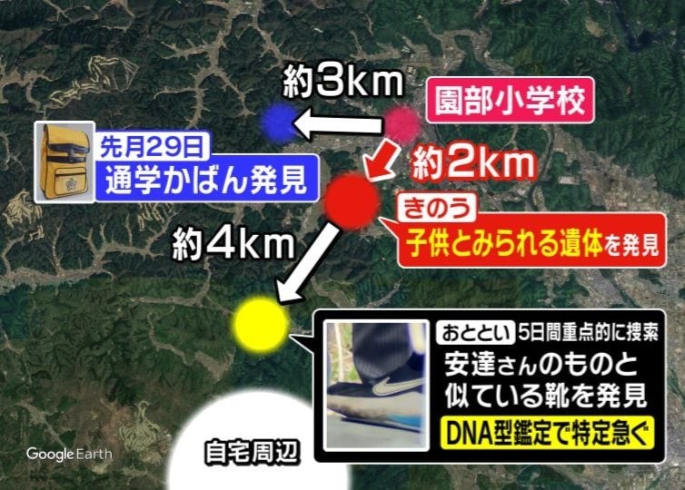 それぞれの場所が離れている（「旬感LIVE とれたてっ！」より）