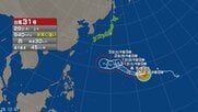 【台風情報】台風31号の進路予想　31日午前9時には「非常に強い」勢力で小笠原近海に達する見込み　中心気圧940hPa、最大瞬間風速65m/sの予想