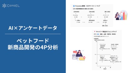 【AI×アンケートデータ】 ～ペットフードの新商品に関する4P分析～