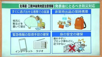 後発地震注意情報　福島県沿岸10市町に“特別な備え”呼びかけ　自治体で進む対応　個人はどう備える？