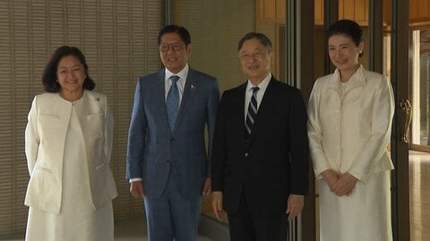天皇皇后両陛下、フィリピン大統領夫妻に御所でお別れの挨拶　和食好きの夫妻に和菓子と日本茶を振る舞われる
