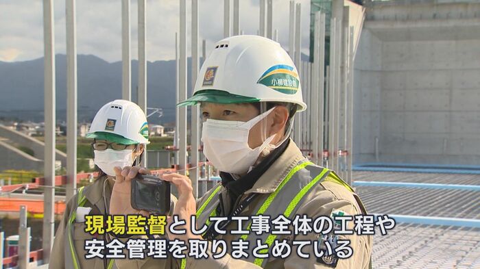 建設会社で働く青野鉄平さん