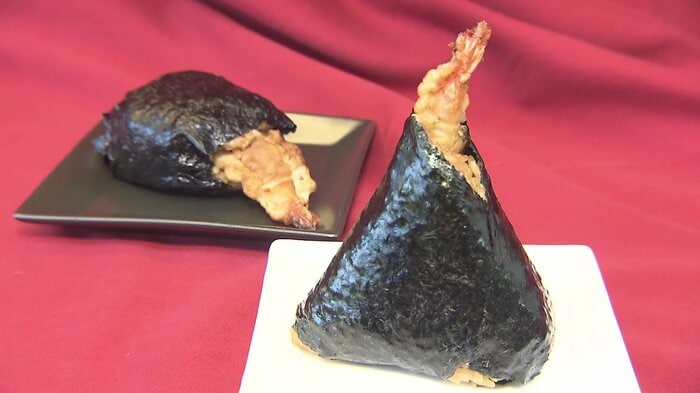 人気の「えび天むす」