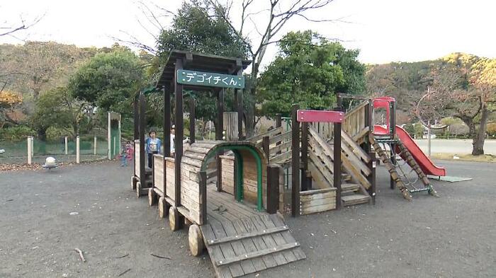 城北公園にある「デゴイチくん」