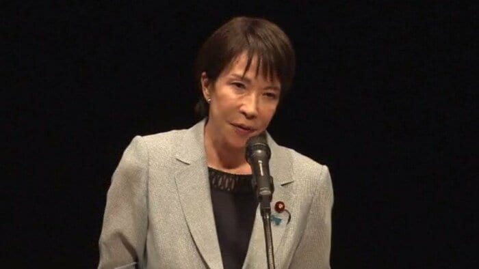 自民・高市新総裁(今月2日・大阪での演説会より)