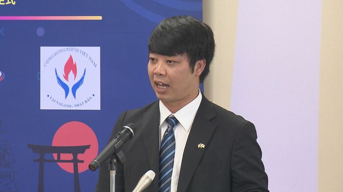 在長野県ベトナム人協会・ファム・クアン・ダオ会長