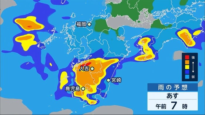 熊本など再び大雨のおそれ 多いところで250mm予想雨量