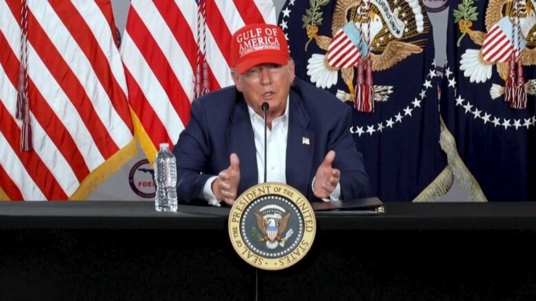 ワニに襲われる可能性も…トランプ大統領が「アリゲーター・アルカトラズ」を視察　民主党など「非人道的」と反発｜FNNプライムオンライン