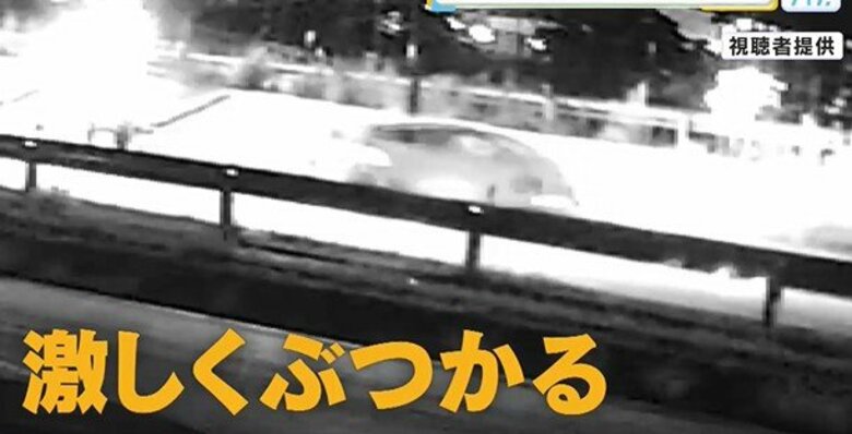 防犯カメラに映像　軽自動車が街路灯に激しく衝突　18歳の男性２人が意識不明の重体　広島・海田町｜FNNプライムオンライン