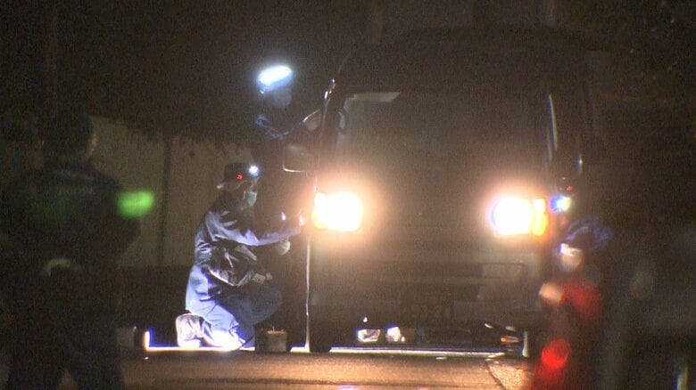 刃物が刺さった状態で発見…路上で配送業の35歳男性が背中を刺される 犯人は逃走し殺人未遂事件として捜査｜FNNプライムオンライン