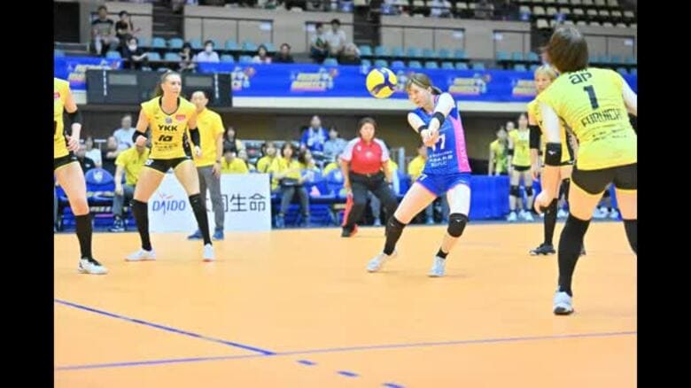 KUROBEアクアフェアリーズ 開幕４連勝！埼玉上尾との2日連続のフルセットの激闘を制す｜FNNプライムオンライン