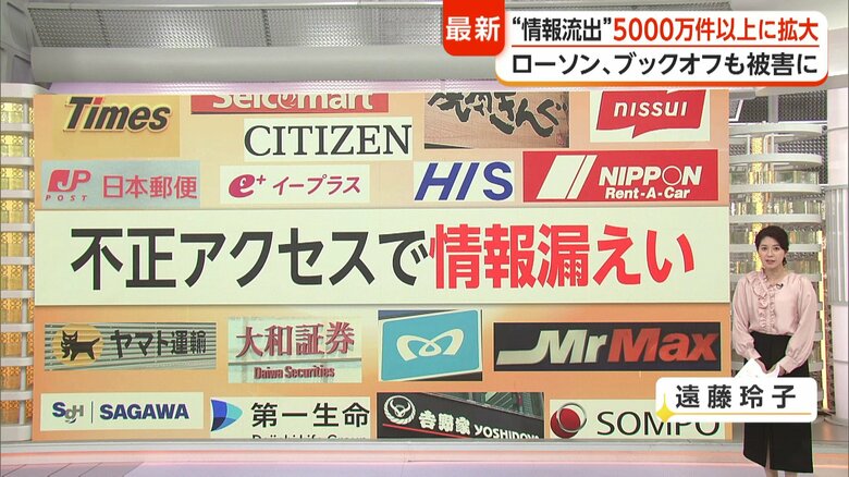 企業からの個人情報流出5000万件以上　相次ぐ被害に不安の声　AI進化でサイバー攻撃大規模化　専門家「日本企業は備えに遅れ」｜FNNプライムオンライン