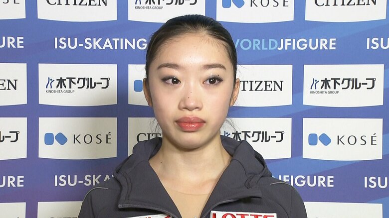 ショートでは「悔しい演技になった」と振り返る岡田