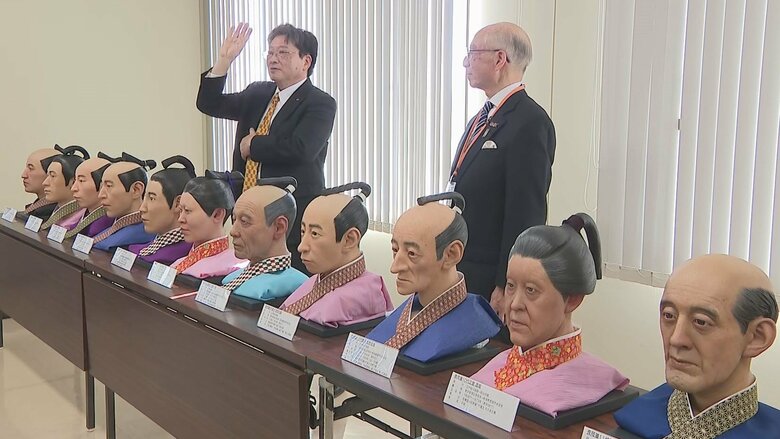 長岡藩主・牧野家の復顔模型