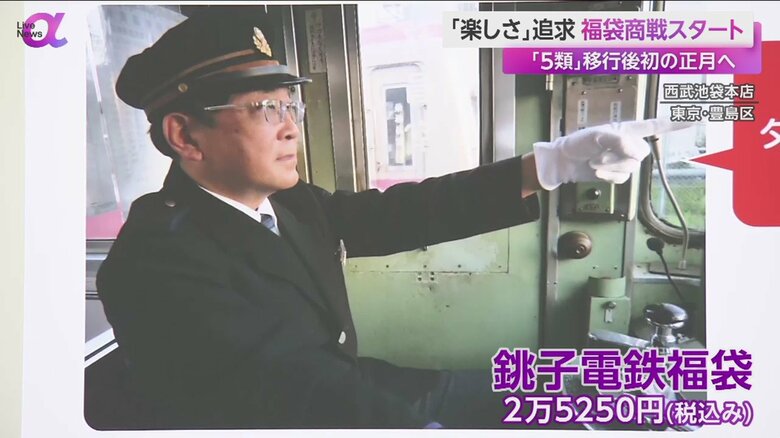 そごう・西武が販売する「銚子電鉄福袋」（2万5250円、税込み）