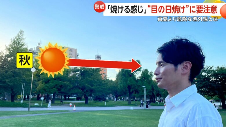 秋の紫外線のイメージ