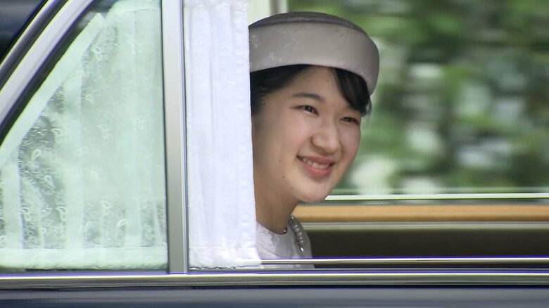 上皇ご夫妻のもとに向かわれた愛子さま（10月20日午前）