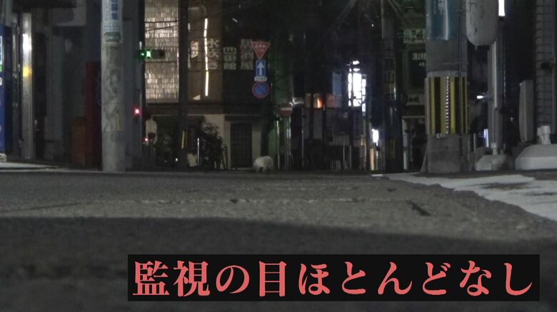 落書きが多く書かれた場所は夜の人通りがほとんどない