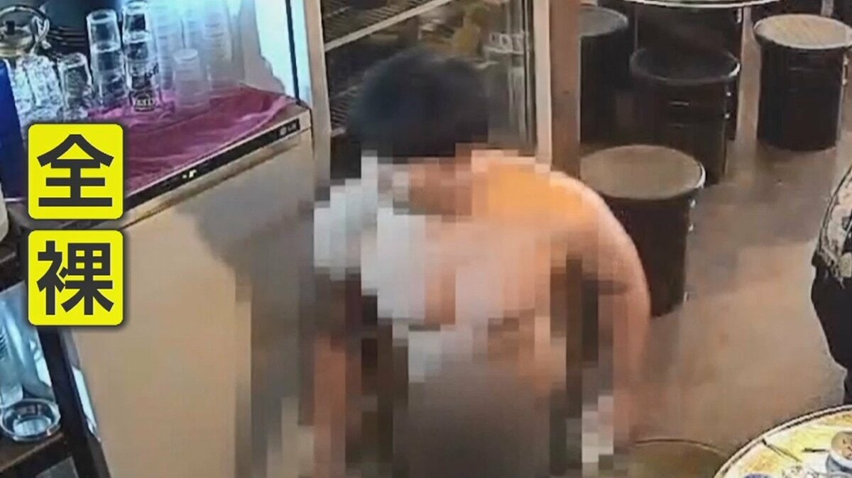 全裸男”が飲食店に突然現れ「ナイフ持ってこい」 全身にタトゥーも…警察が“スタンガン”で制圧 韓国の繁華街｜FNNプライムオンライン