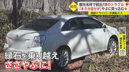 「まさか自分が」やぶに突っ込み、70代運転手立ち往生…渋滞中にエンジンから煙!?　“車のトラブル”救出に密着