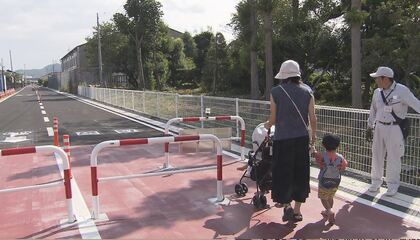 3市の事情も…跡地24.4キロ“進まぬ整備”　長電屋代線廃線11年　千曲市ようやく518m自転車・歩行者道路に