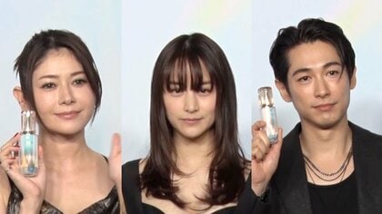 山本美月 胸元ざっくりあいたドレスで会場を魅了　ディーン・フジオカの美の秘訣は“健康でいること”？ 