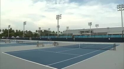 「世界と並ぶ“スローな”ハードコート」　宮崎県の新しいテニスコート　オープニングセレモニー