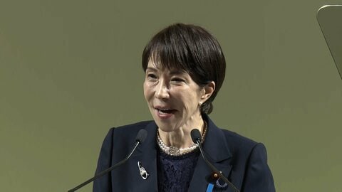 高市総理、憲法改正に強い意欲　党大会で「強い自民党つくる」