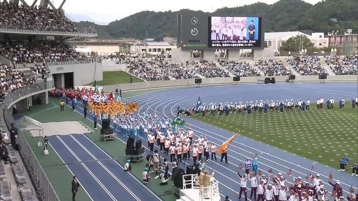 第79回 国民スポーツ大会 総合開会式(滋賀・彦根市)