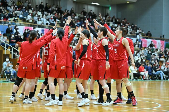 同じくプレーオフ進出を決めた三菱電機(1月9日、対富士通戦より)