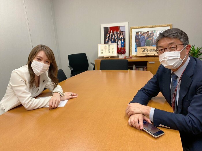 「国会の100%バリアフリーを目指しています」と語る今井議員