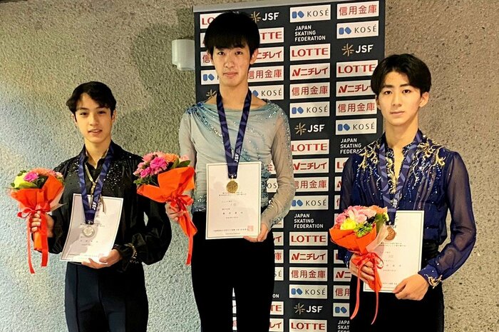 ジュニア男子の表彰式