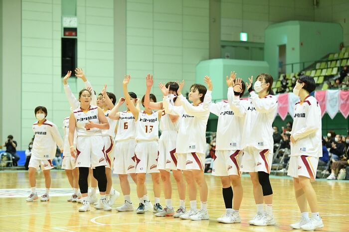 同じくプレーオフ進出を決めたトヨタ紡織(12月4日、対山梨QB戦より)