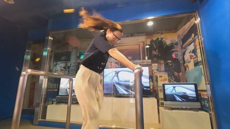 静岡の竜巻は国内最大級の風速約75mか…体験施設で分かる“暴風の恐ろしさ” 25mでも「息ができない」｜FNNプライムオンライン