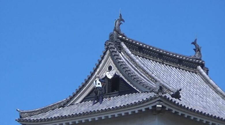 国宝・松本城のてっぺんで漆の塗り替え作業 台風の翌朝、「城に来たら息子も来ていた」親子3代が70年守り続ける「漆黒」の美 祖父が戦友との縁で「昭和の大修理」に関わり10年間、無償奉仕 長野・松本市|FNNプライムオンライン