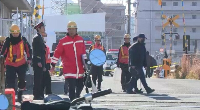 【速報】ＪＲ山陽線　海田市駅付近の踏切で列車と人が接触　山陽線で運転再開　広島｜FNNプライムオンライン