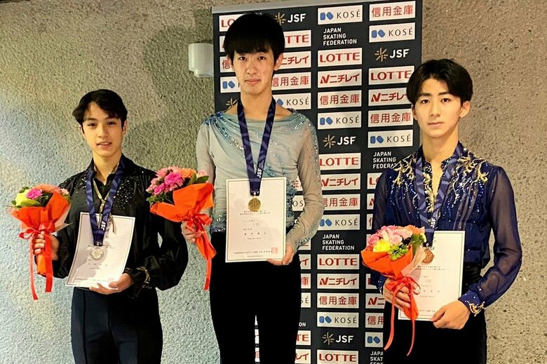 ジュニア男子の表彰式