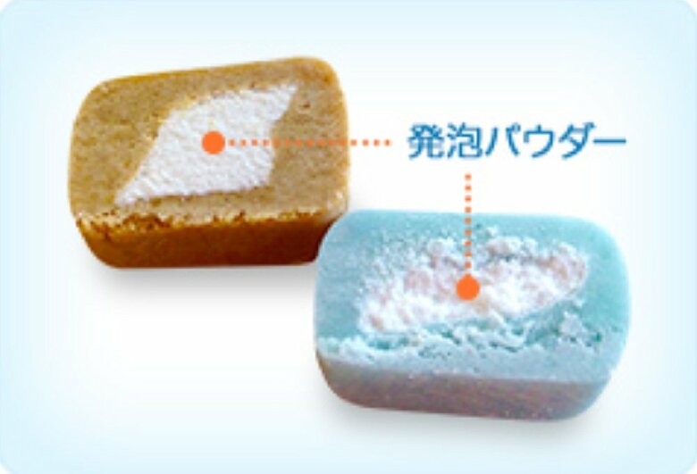 めちゃシュワ!はじける発砲パウダーがガムの中に入っている(提供:クラシエフーズ)