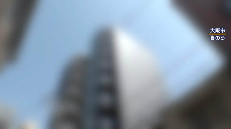 大阪市内にある、49社の中国系企業が入っているビル