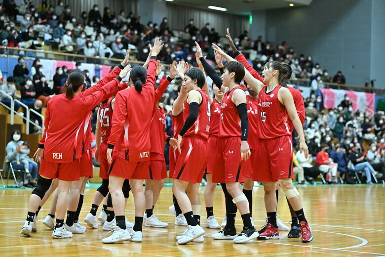 同じくプレーオフ進出を決めた三菱電機（1月9日、対富士通戦より）