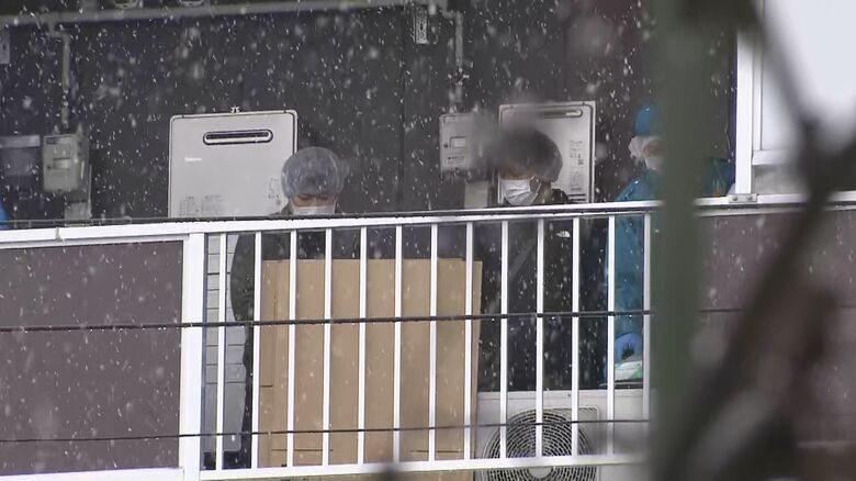 容疑者の自宅（1月26日　長野市）