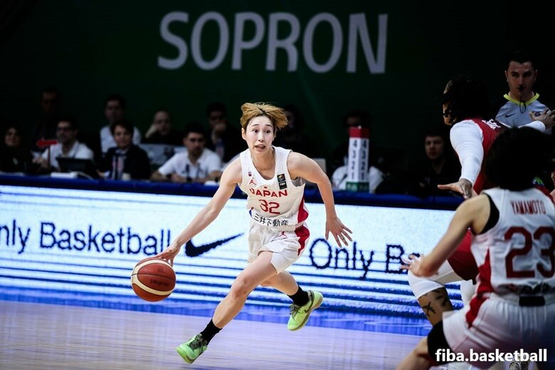 ハンガリー戦での宮崎早織選手（現地9日、ハンガリー・ショプロン）