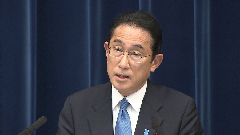 通常国会を終え、記者会見に臨む岸田首相（今年6月）
