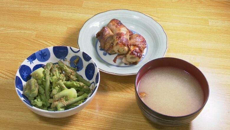 この日は3品の料理を作る