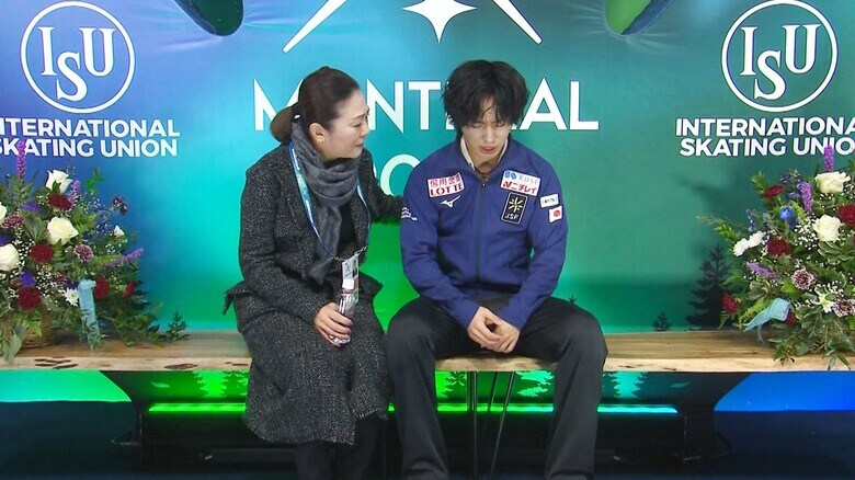 キスクラで肩を落とす三浦