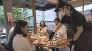 小麦の香りとともに…“焼き立てパン”を提供するビアガーデンが岡山市に登場　オープン前に内覧会【岡山】