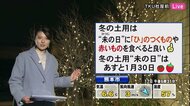 林田雪菜のお天気 きょうは冬の土用の入り