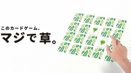「マジで草。」葉物野菜で神経衰弱する“激ムズ”ゲームが登場…全10種類？どんな野菜を見分けるのか制作者に話を聞いた