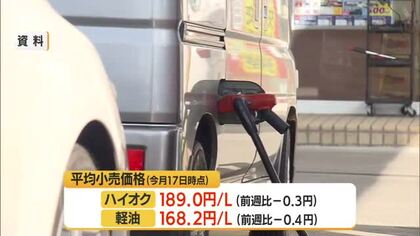 【ガソリン／山形】全国最高値・レギュラー178.0円/L（前週比-0.3円）　今後小幅な値上がり予想