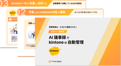 営業現場は、入力から開放される!AI議事録でkintoneの自動管理を実現する実践ガイドを公開